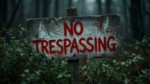 No Trespassing Creepy