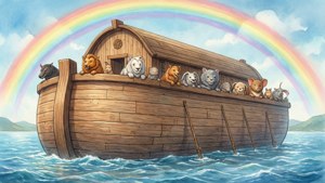 Noah's Ark Watercolor