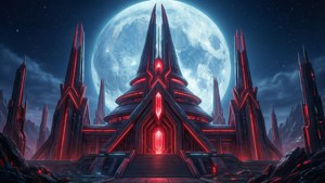 Nod Temple at Night