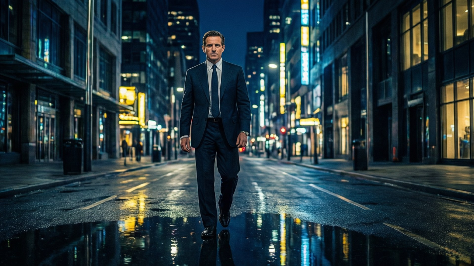 Noir City Walk by Wallpapers.art Studio