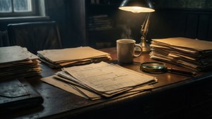Noir Detective Desk