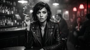 Noir Leather Gaze