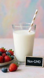 Non-GMO Milk and Berries
