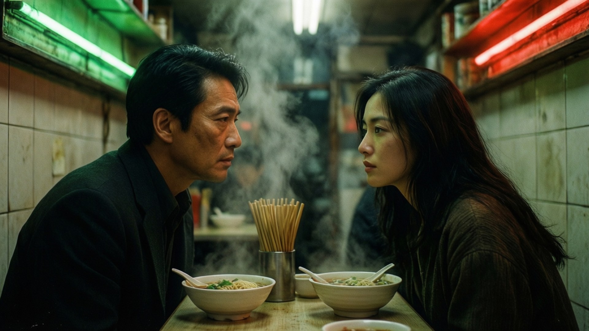 Noodle Shop Longing by Wallpapers.art Studio