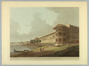 North East View of the Cotsea Bhaug, On the River Jumna, Delhi, from "Oriental Scenery: Twenty Four Views in Hindoostan"