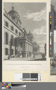 North Front of the Chapel and Hall of Greenwich Hospital