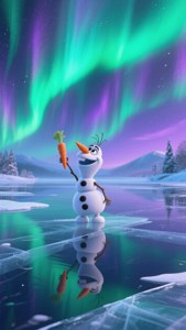 Northern Lights Olaf