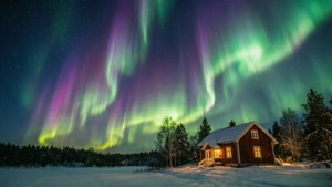 Northern Lights Over Östersund