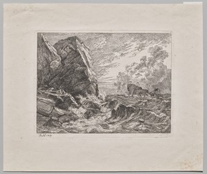 Norwegian Seacoast During a Storm