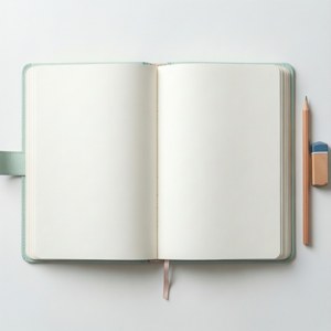 Notebook Flat Lay