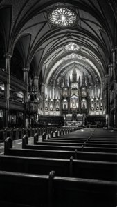 Notre-Dame Basilica Monochrome