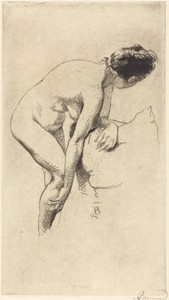 Nude Holding Her Leg (Femme nue se tenant la jambe)