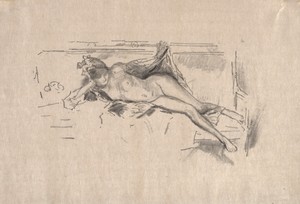 Nude Model Reclining