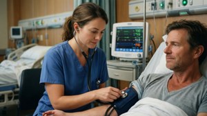 Nurse Checking Vital Signs