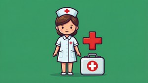 Nurse with First Aid Kit