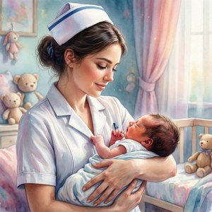 Nurse with Newborn