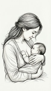 Nursing Line Art
