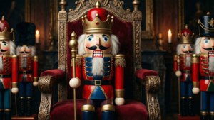 Nutcracker King on Throne