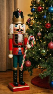 Nutcracker with Candy Cane