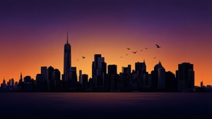 NYC Skyline Silhouette