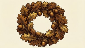 Oak Leaf Acorn Wreath