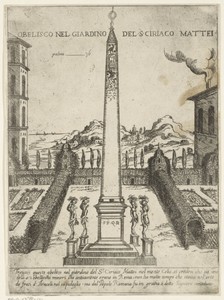 Obelisk in de tuin van Ciriaco Mattei