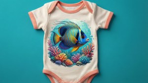 Ocean Baby Onesie SVG