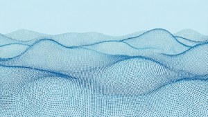 Ocean Blue Dot Wave