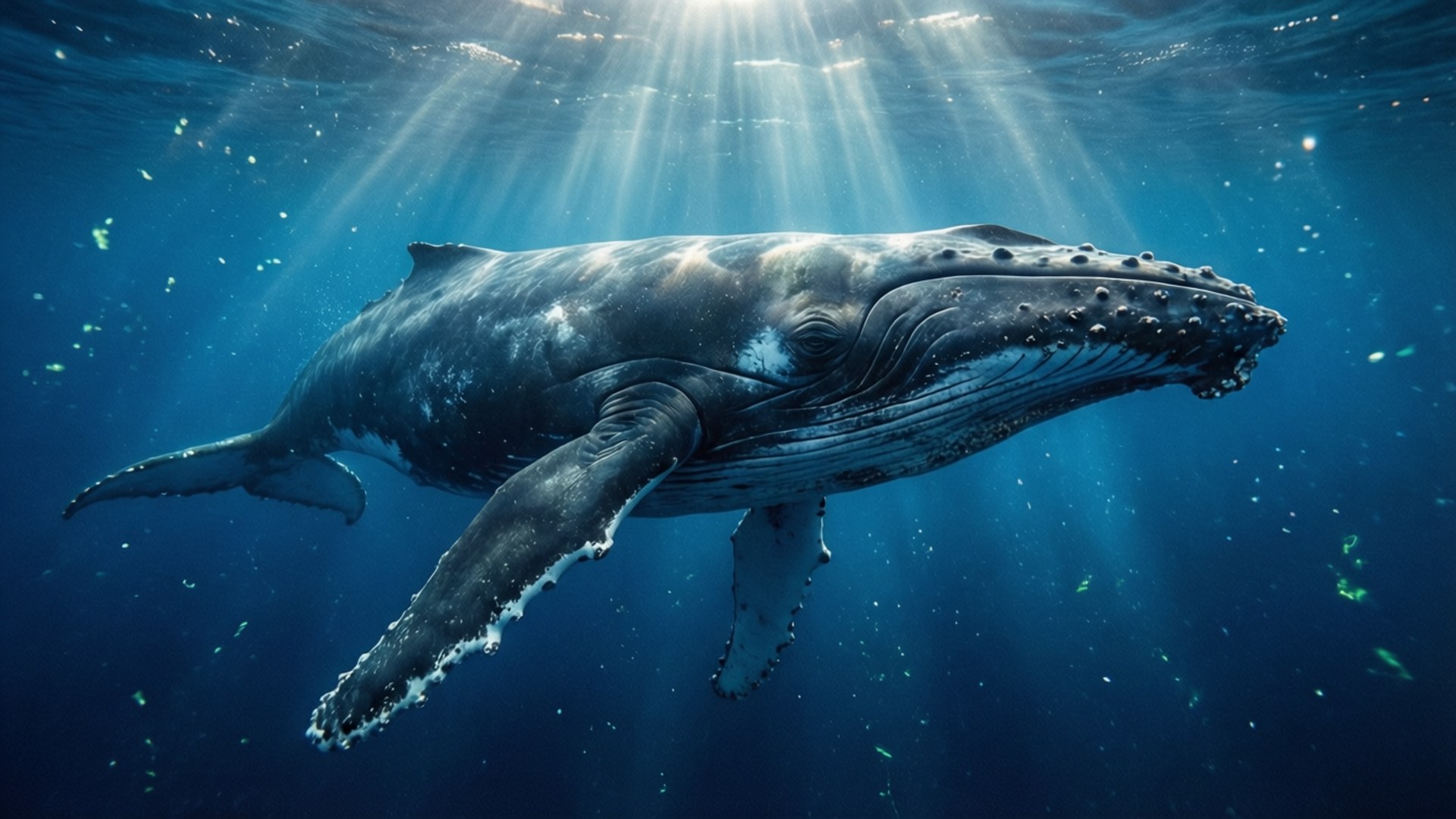 Ocean Giant Sunbeams by Wallpapers.art Studio