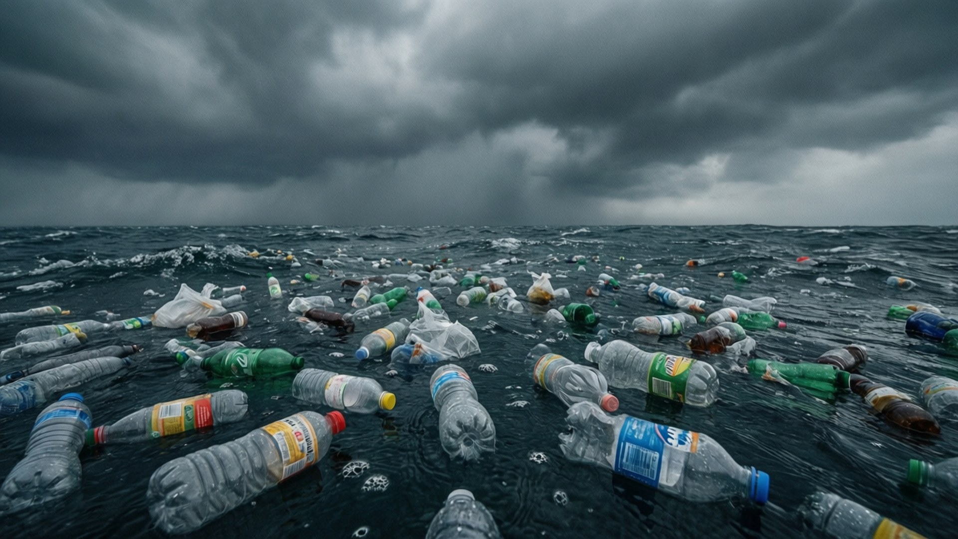 Ocean of Waste by Wallpapers.art Studio