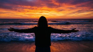 Ocean Sunset Embrace