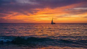 Ocean Sunset Glow