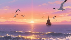 Ocean Sunset Glow