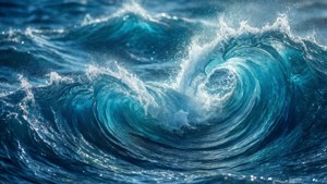 Oceanic Azure Swirls