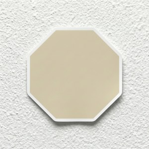 Octagon Sticker Flat Design