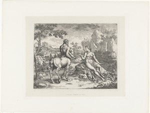 Ocyrhoë verteld haar vader Cheiron het lot van Aesculapius