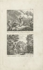 Offer van Isaak, en Rebekka ontvangt geschenken van Eliëzer