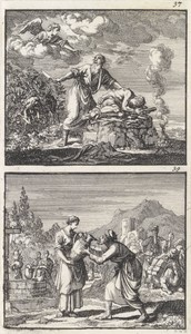 Offer van Isaak / Rebekka en Eliëzer bij de bron