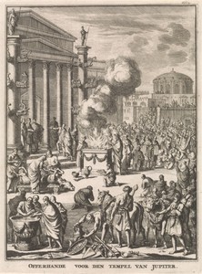 Offerceremonie voor de Tempel van Jupiter te Rome