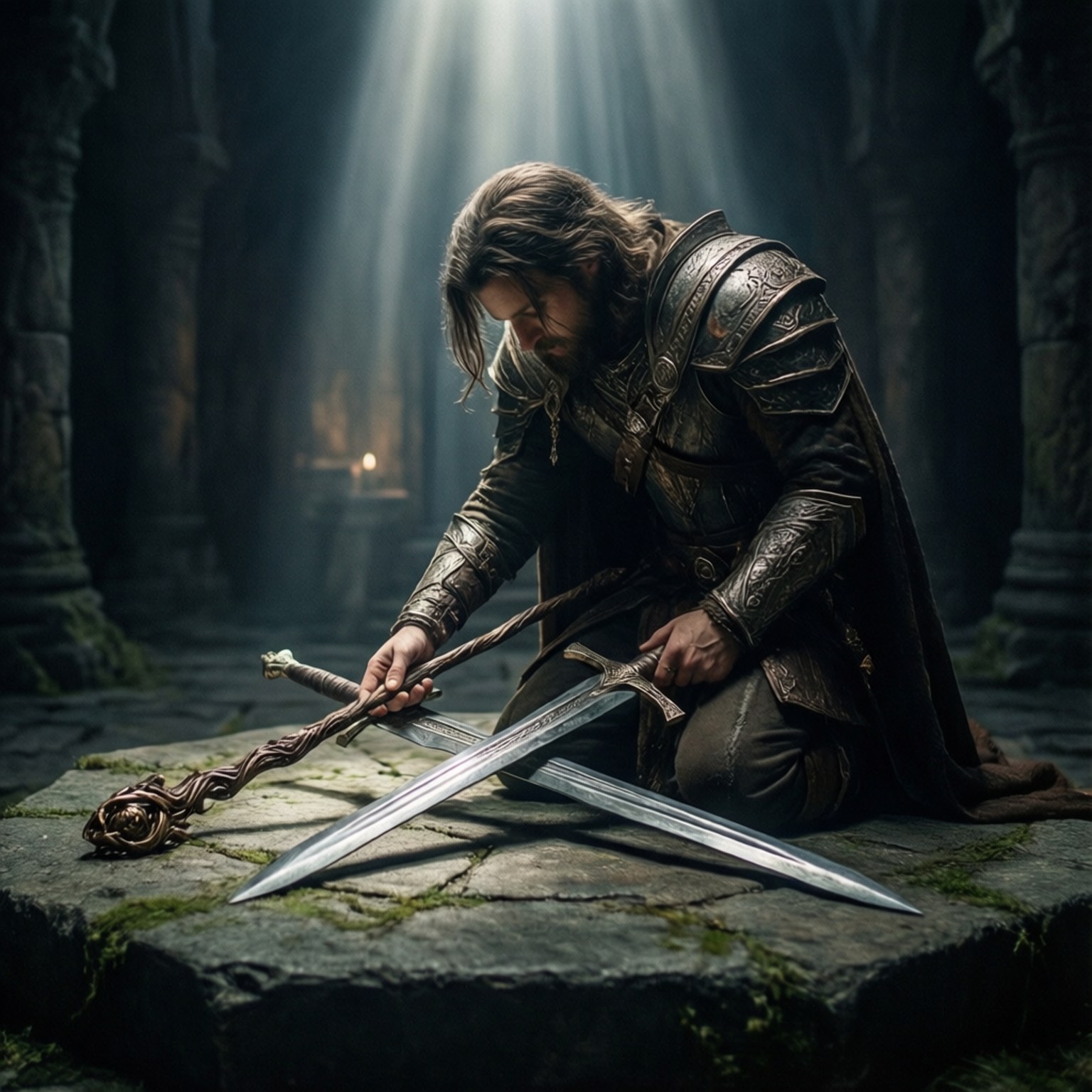 Offering at the Altar by Wallpapers.art Studio