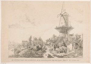 Offersteen der Romeinen en de Bijlhouwerstoren in Utrecht