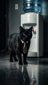 Office Noir Cat