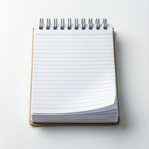 Office Notepad Top View