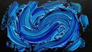 Oil Blue Swirls