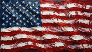 Oil Paint Stroke Flag
