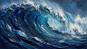 Oil Painting Wave