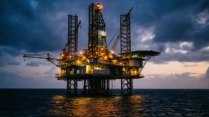 Oil Rigs at Dusk