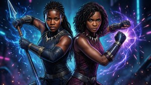 Okoye and Shuri Team Up