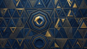 Okta Geometry Gold