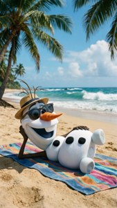 Olaf Beach Vacation